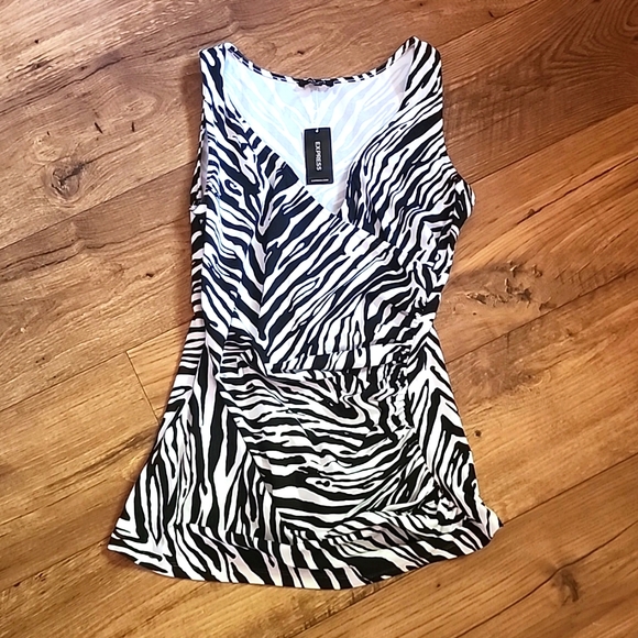 Express Tops - Express zebra print top NWT